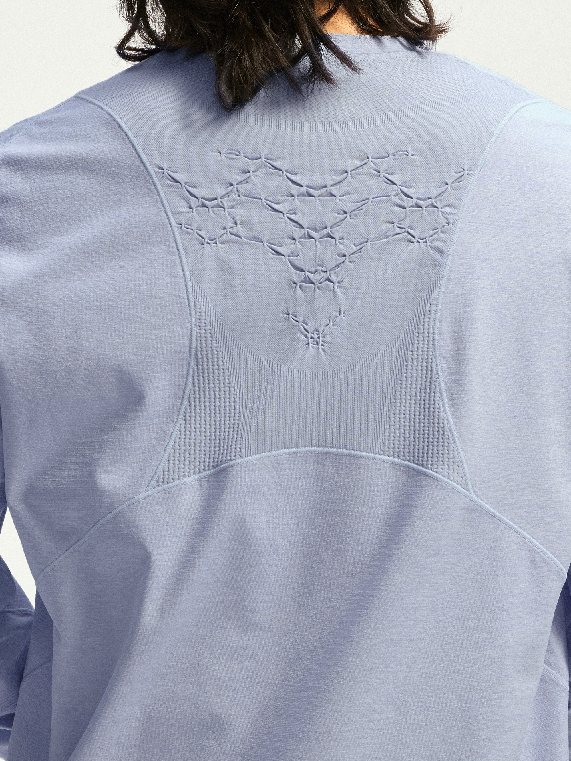 Instantaneous mountain Monterest woven style breathing suit outdoor moisture-wicking quick-drying silver ion 3A antibacterial long sleeve T-shirt
