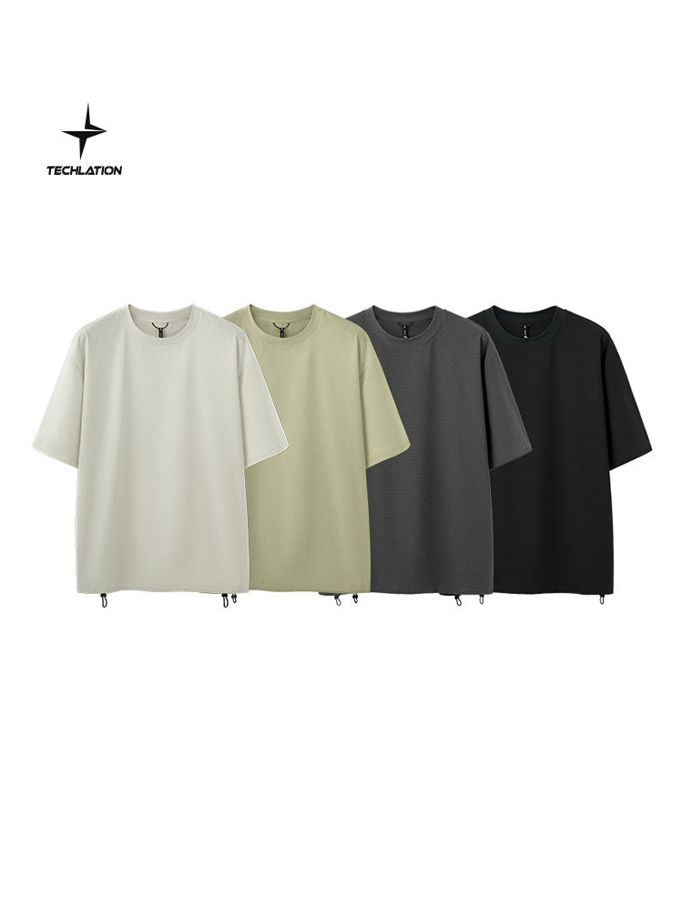 American street outdoor breathable short-sleeve fabric T-shirt for men and women, 2025 summer quick-drying, cool, lightweight short-sleeve top