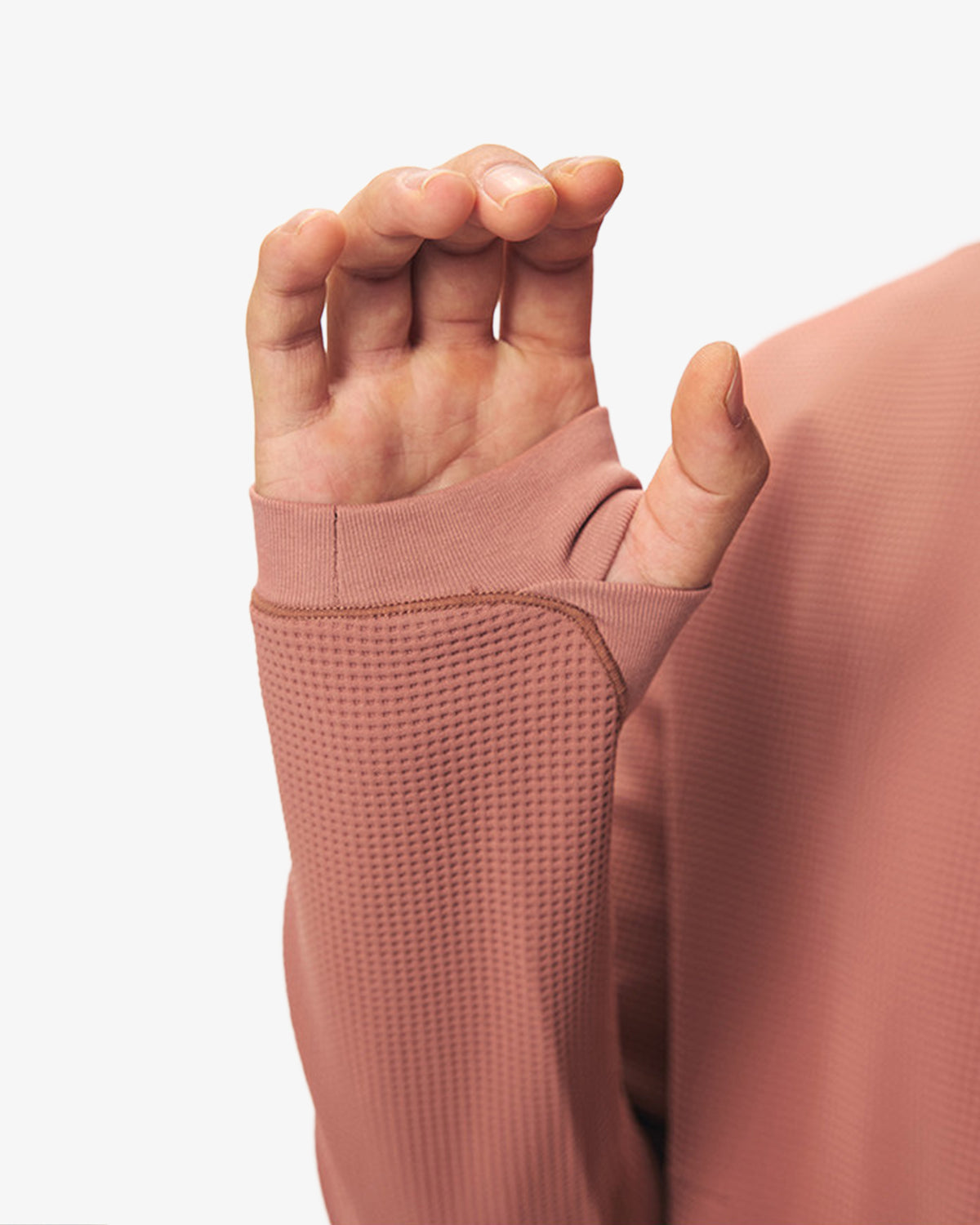 Waffle Grid Fleece Hiking Track Jacket