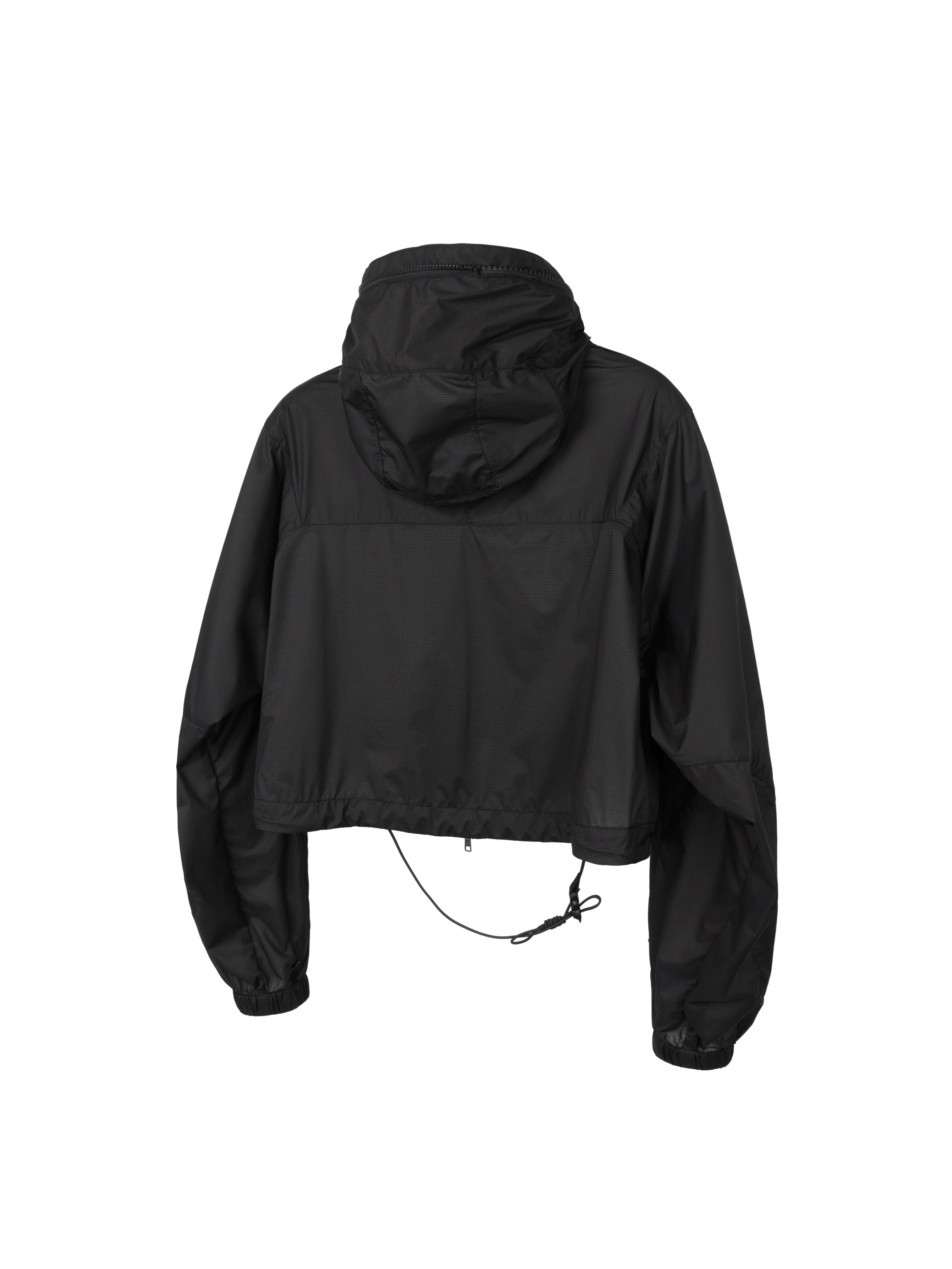 "Mixing" Hooded Short Jacket Sun Protection Skin Clothing Lightweight Water-Repellent Breathable J43S "Erosion Gear"