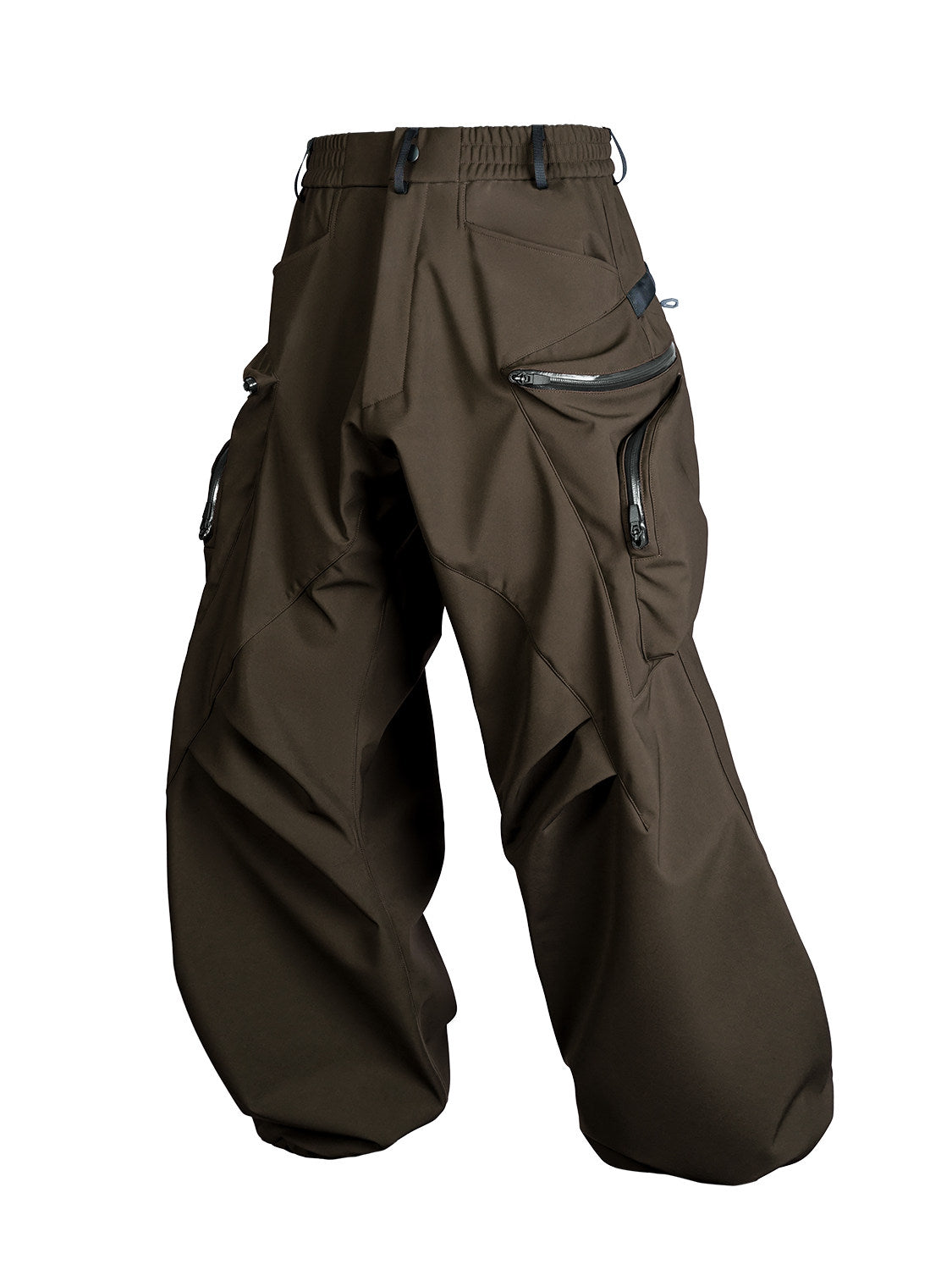 NOSUCISM_26SS_ Spring "Gathering" Curved Zipper Pocket Softshell Pants (Thin Version)