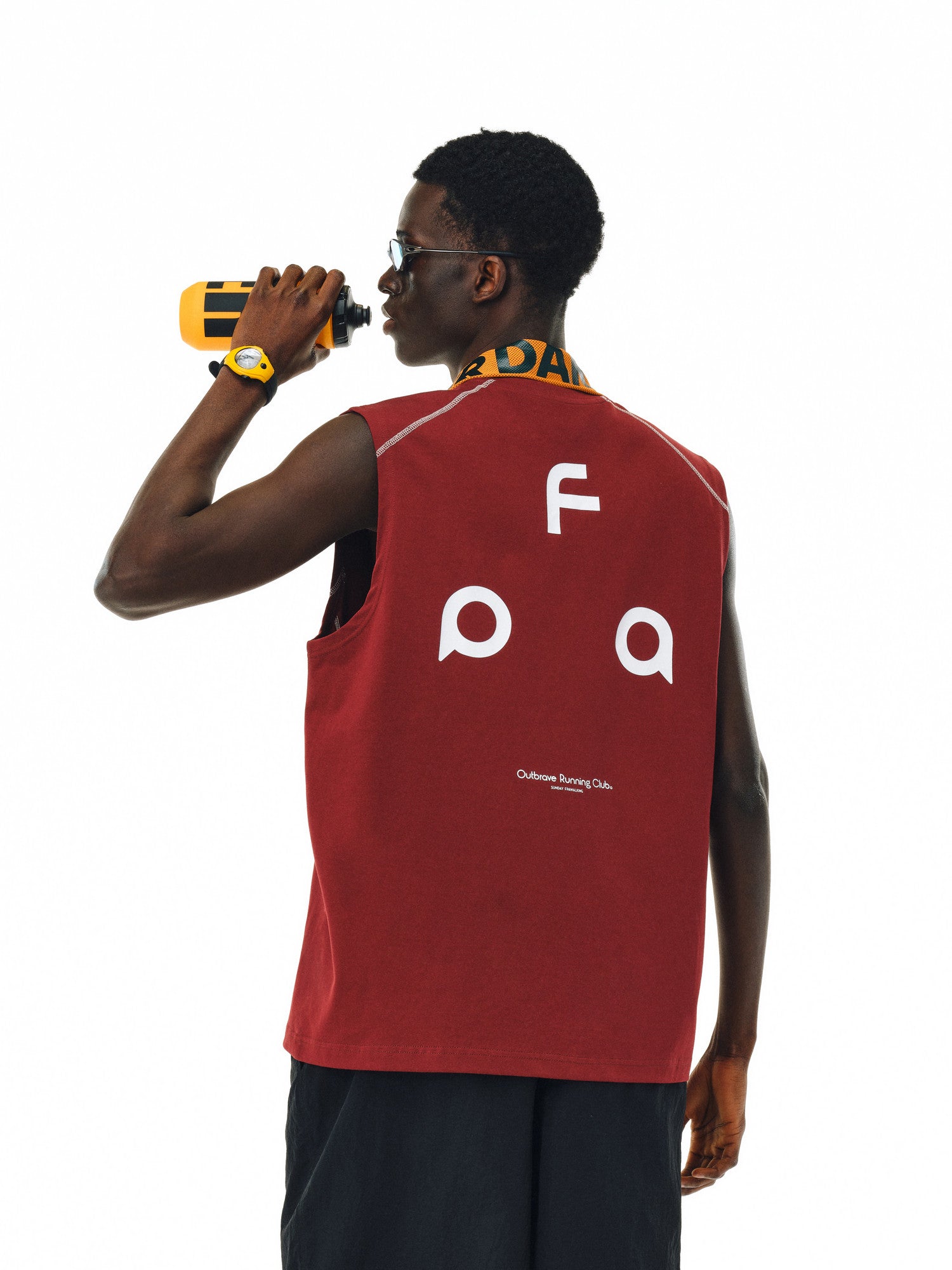 FPA Ice Sense Quick Dry 7A Antibacterial Anti-Mite Hasuo Yoga Running Sports Printed Shoulder Vest National Tide Sleeveless T-shirt