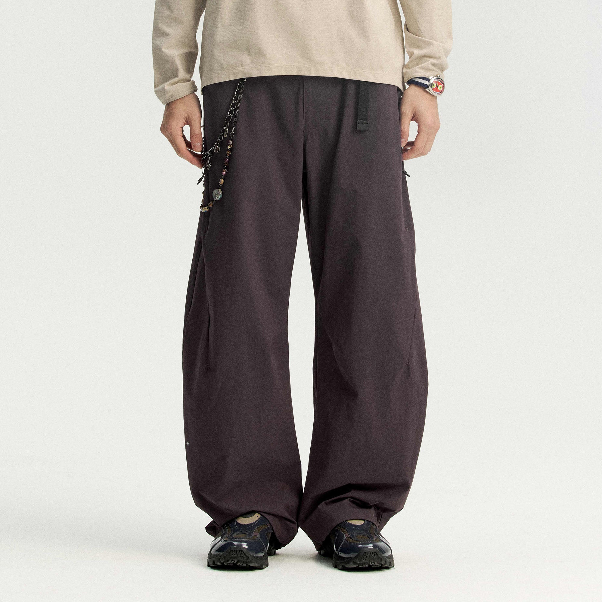 Instantaneous mountain Monterest limited edition nylon four-sided stretch loose casual multi-pocket softshell scimitar pants
