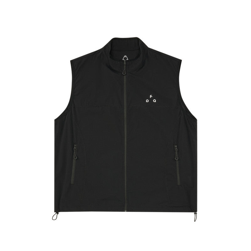 FPA three-proof high moisture permeability lightweight Hassel vest shoulder summer zipper sports national tide white sleeveless jacket for men