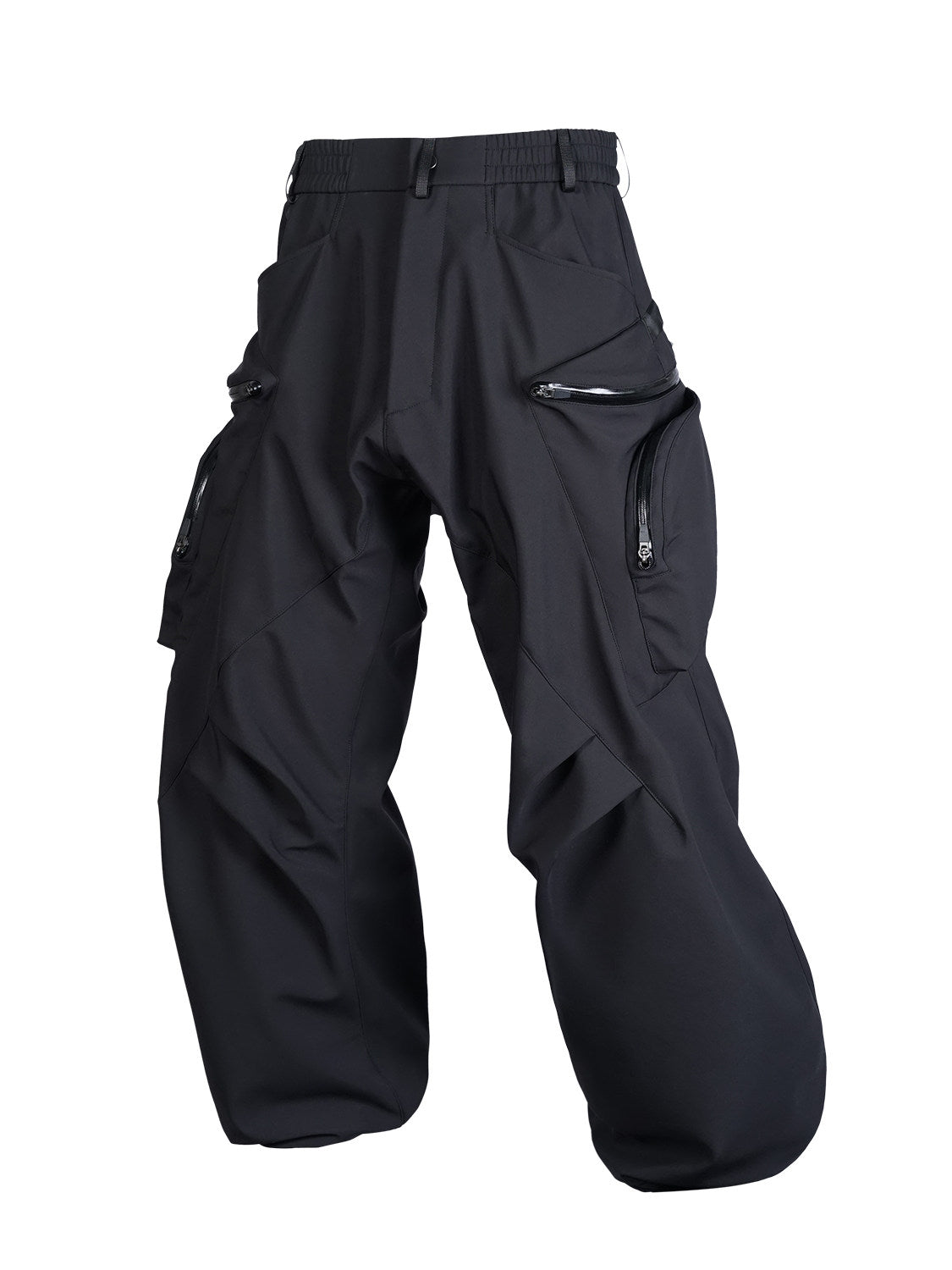 NOSUCISM_26SS_ Spring "Gathering" Curved Zipper Pocket Softshell Pants (Thin Version)
