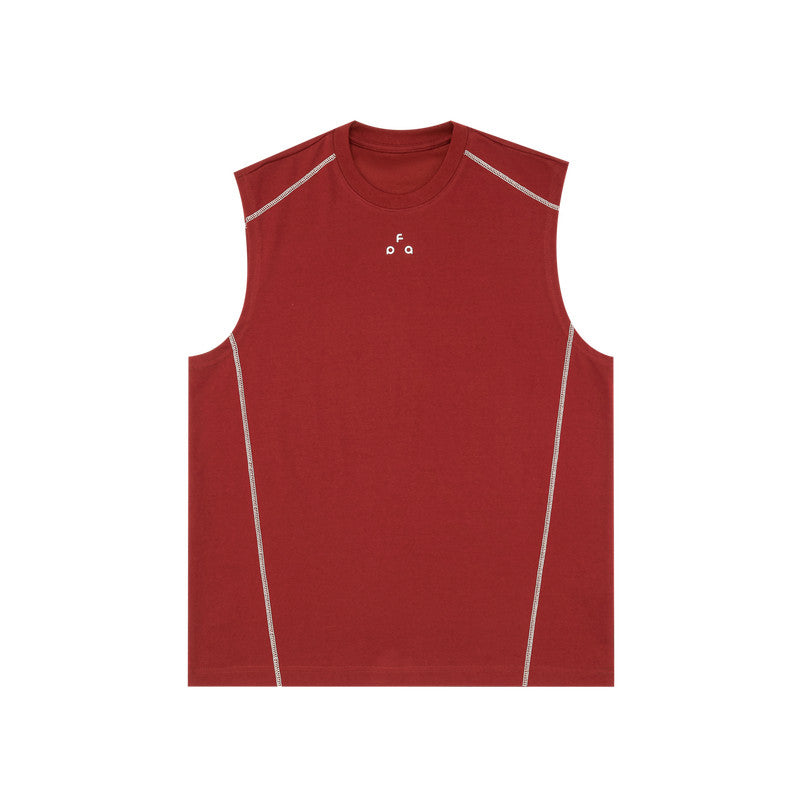 FPA Ice Sense Quick Dry 7A Antibacterial Anti-Mite Hasuo Yoga Running Sports Printed Shoulder Vest National Tide Sleeveless T-shirt
