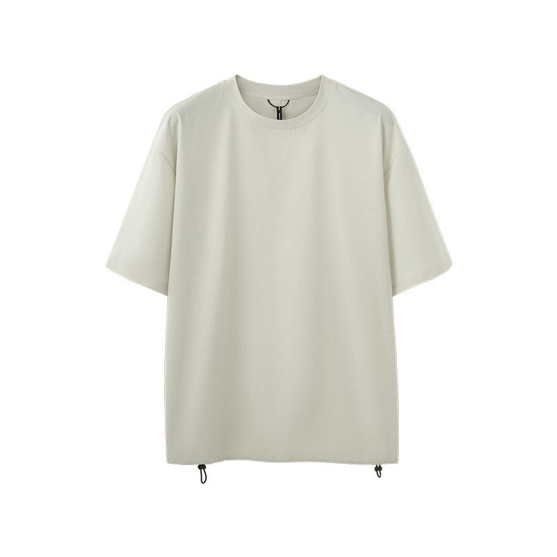 American street outdoor breathable short-sleeve fabric T-shirt for men and women, 2025 summer quick-drying, cool, lightweight short-sleeve top