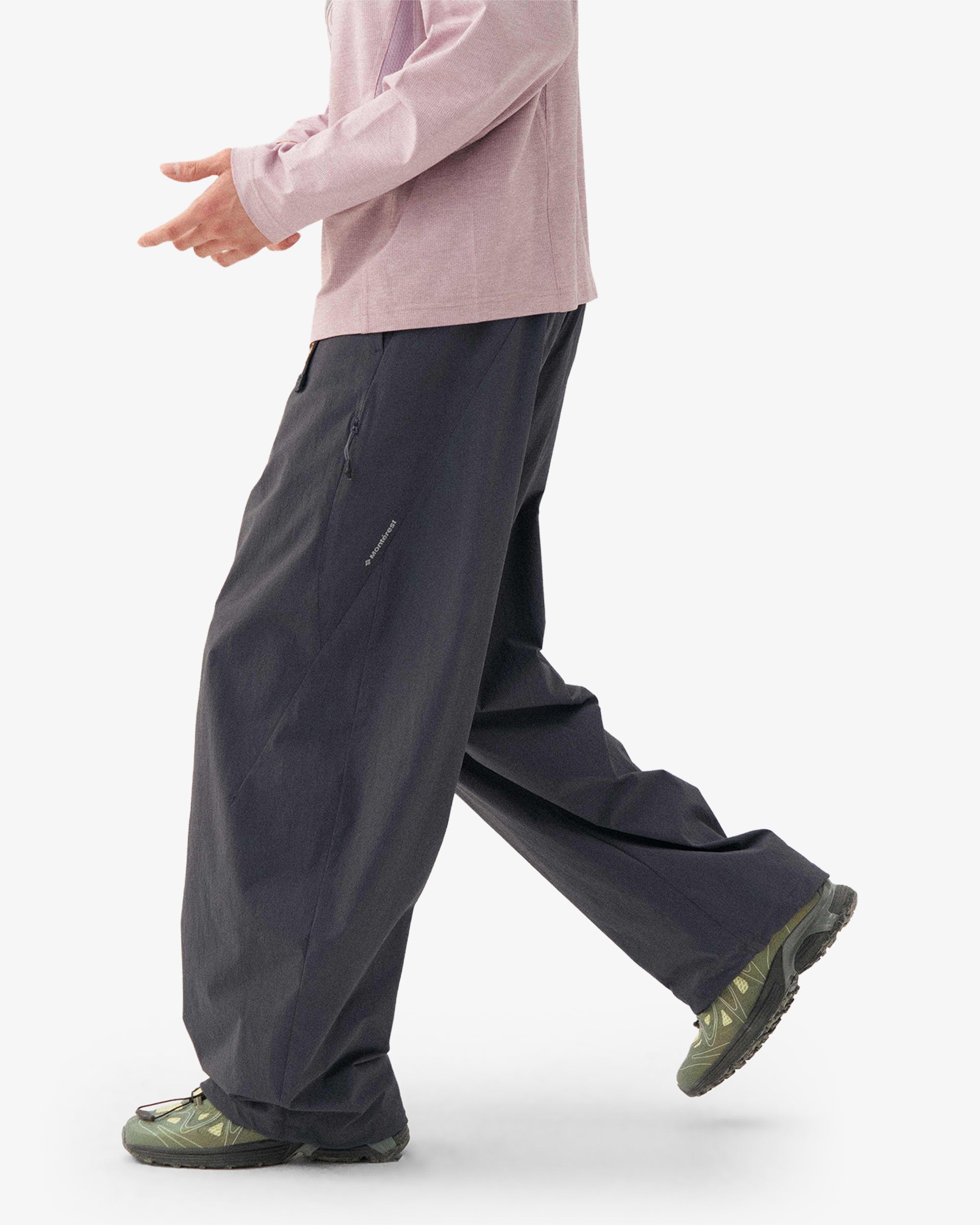 Nylon Four Way Stretch Wide Multi Pocket Softshell Pants