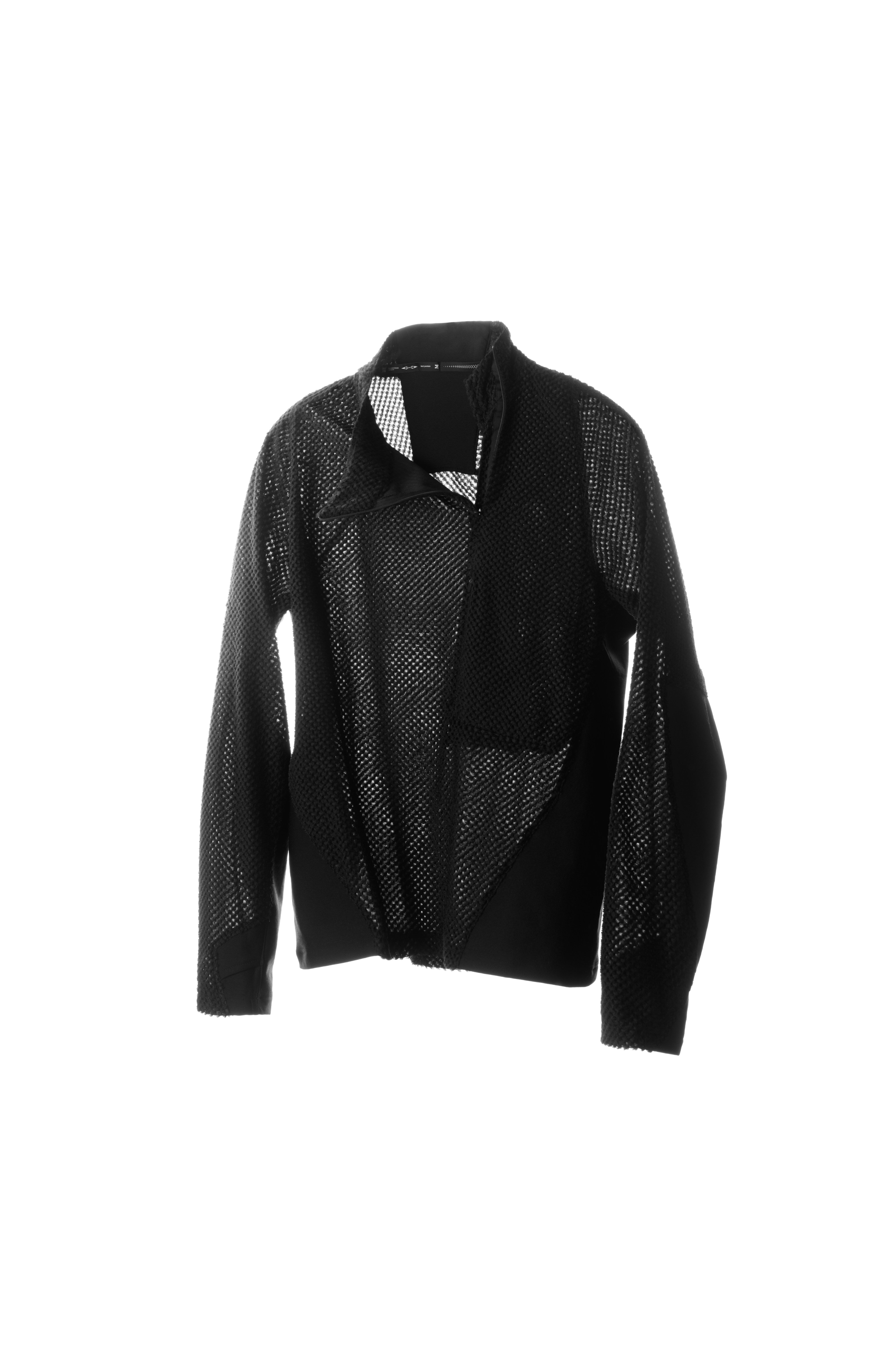"Surprise Dream" Octa Material Patchwork Fleece Half-Zipper Long-Sleeve Fleece Shirt S20-BK "Erosion Gear"