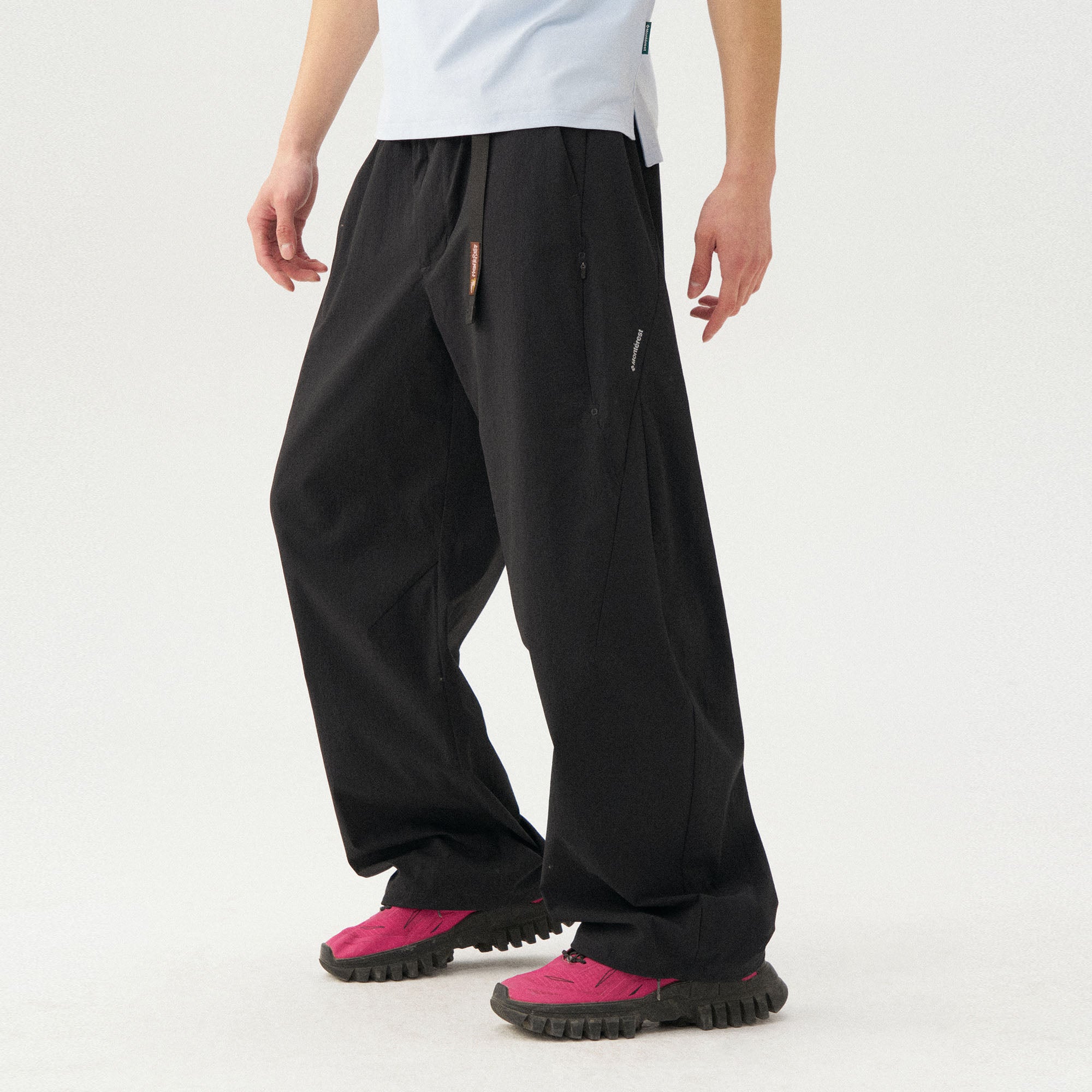 Instantaneous mountain Monterest limited edition nylon four-sided stretch loose casual multi-pocket softshell scimitar pants