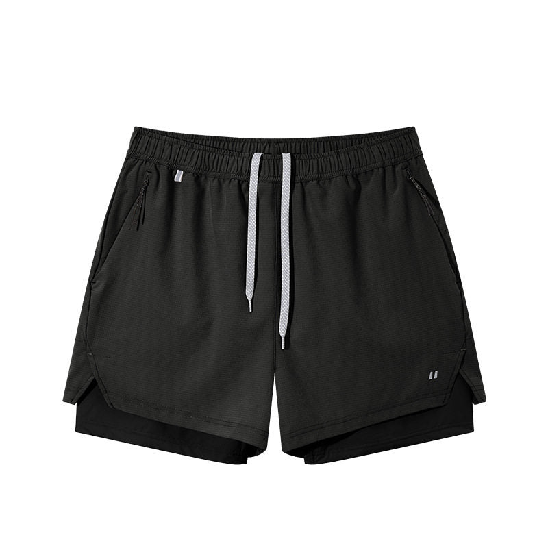 American street fake two-piece breathable sports shorts men's and women's summer trendy brand outdoor lightweight sunscreen running quarterbacks
