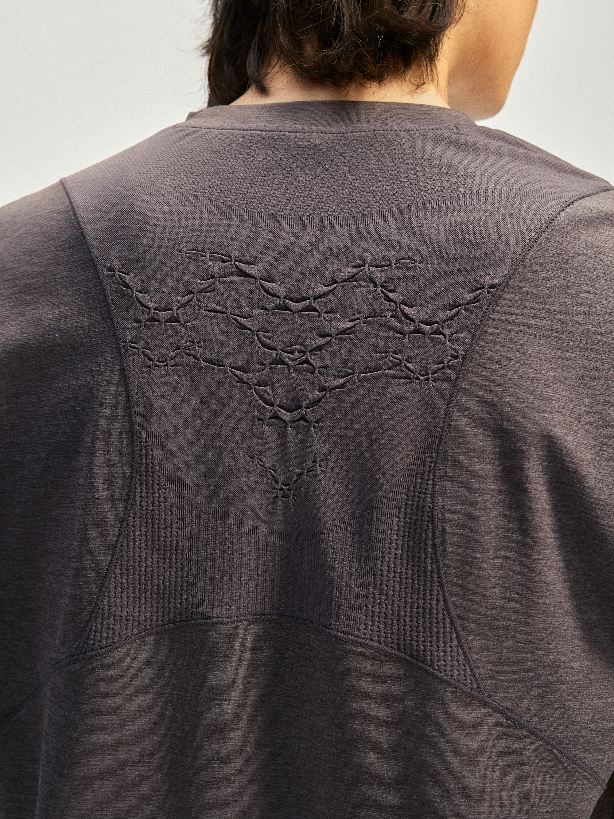 Instantaneous mountain Monterest woven style breathing suit outdoor moisture-wicking quick-drying silver ion 3A antibacterial long sleeve T-shirt