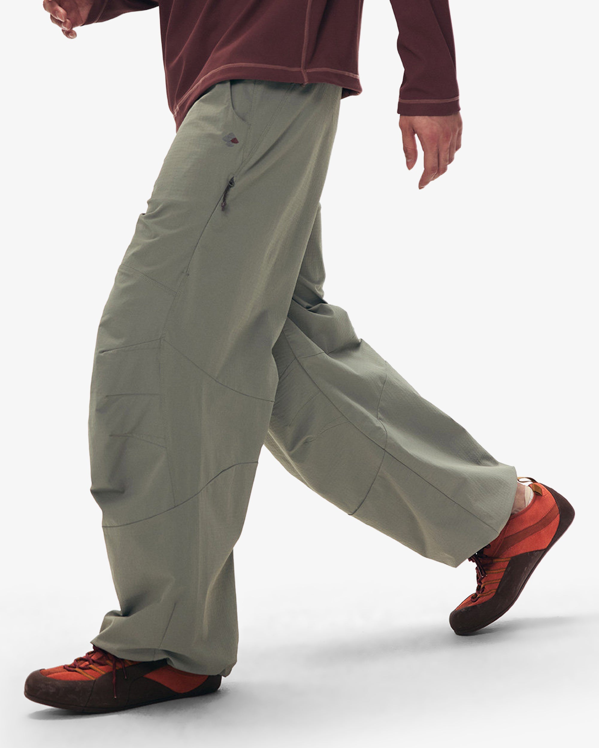 Water Repellent Ventilated Baggy Straight Fit Hiking Pants