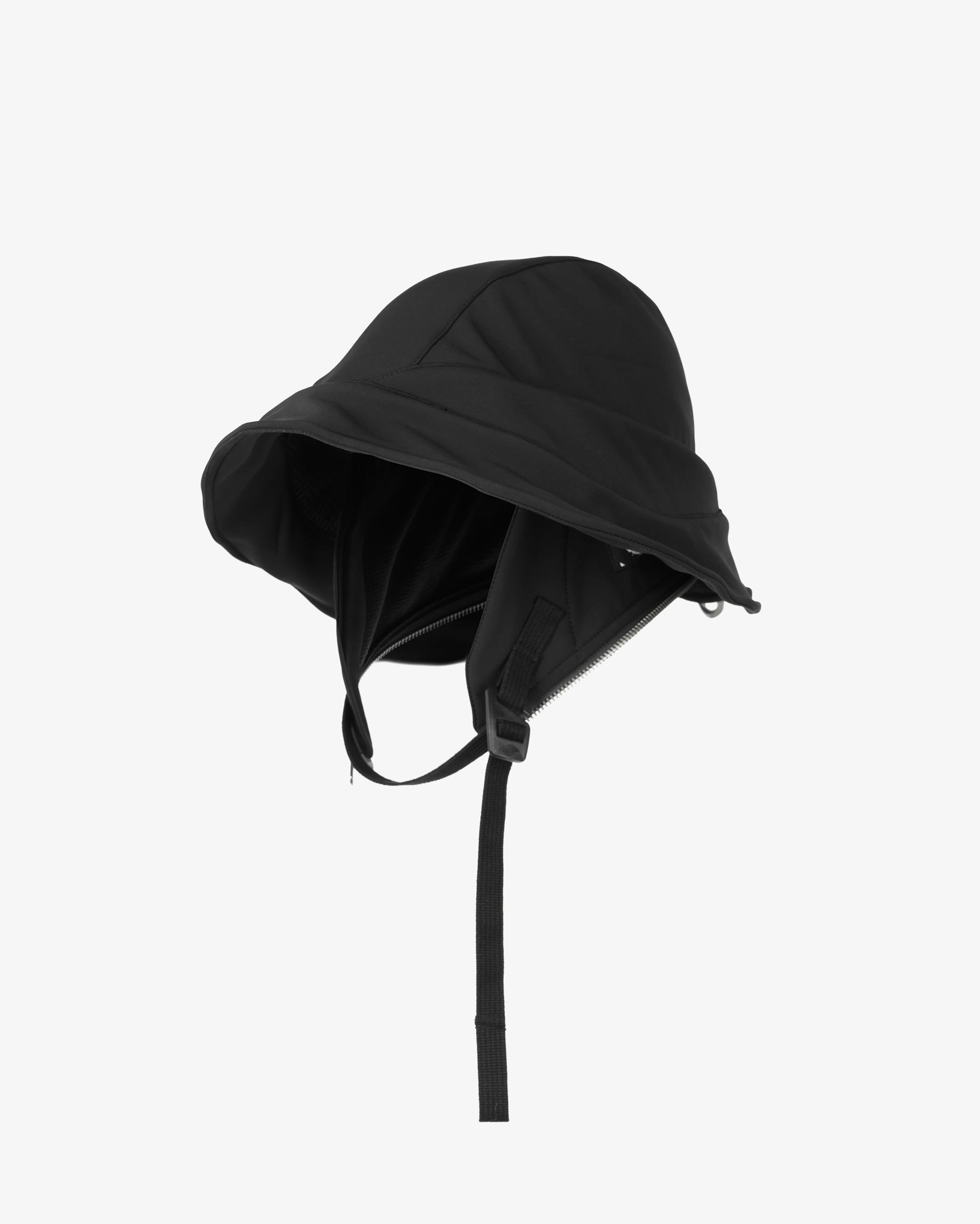High-Neck Softshell DWR Modular Bucket Hood Jacket
