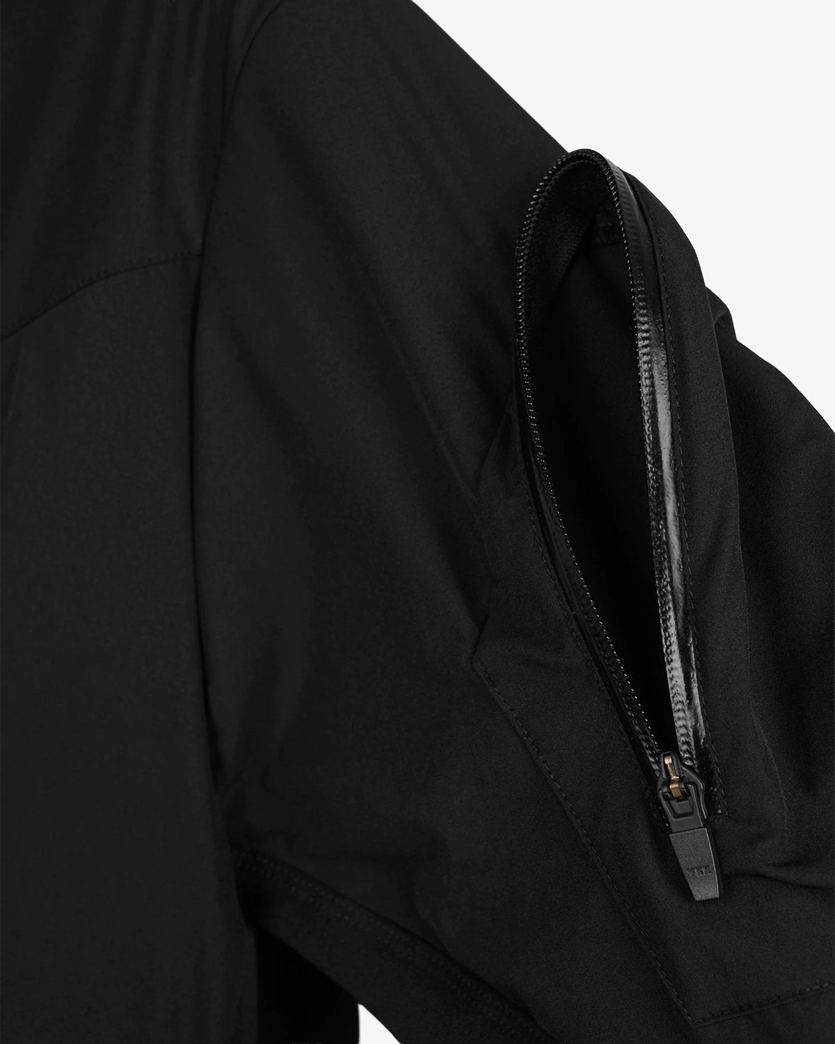 Color-Blocked Technical DWR Hooded Jacket