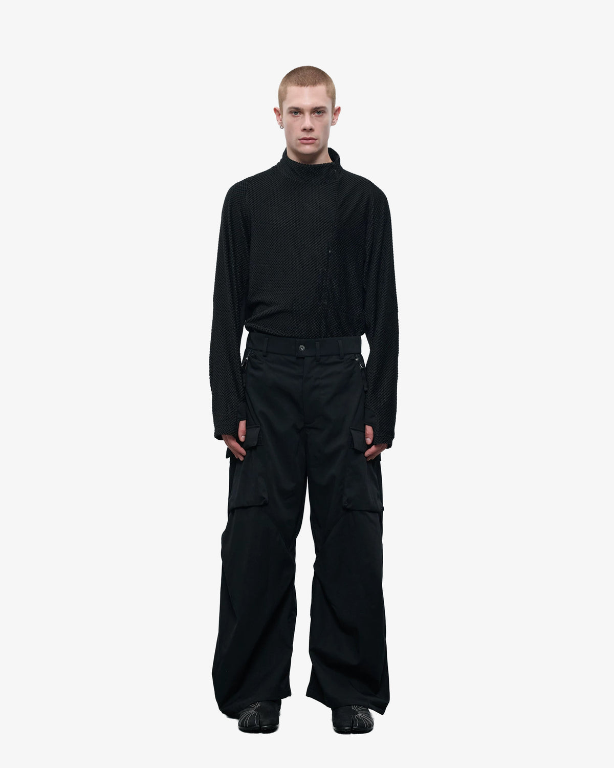 Wool Blend Sculpted DWR Cargo Pants
