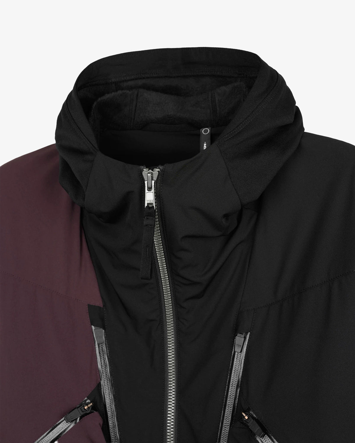 Color-Blocked Technical DWR Hooded Jacket