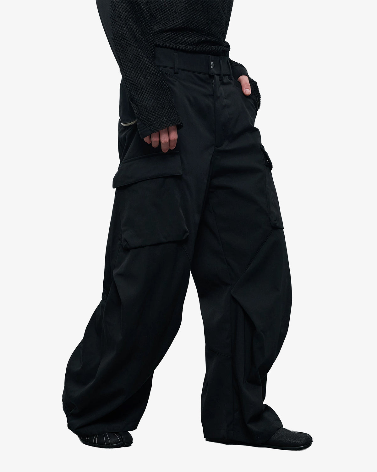 Wool Blend Sculpted DWR Cargo Pants