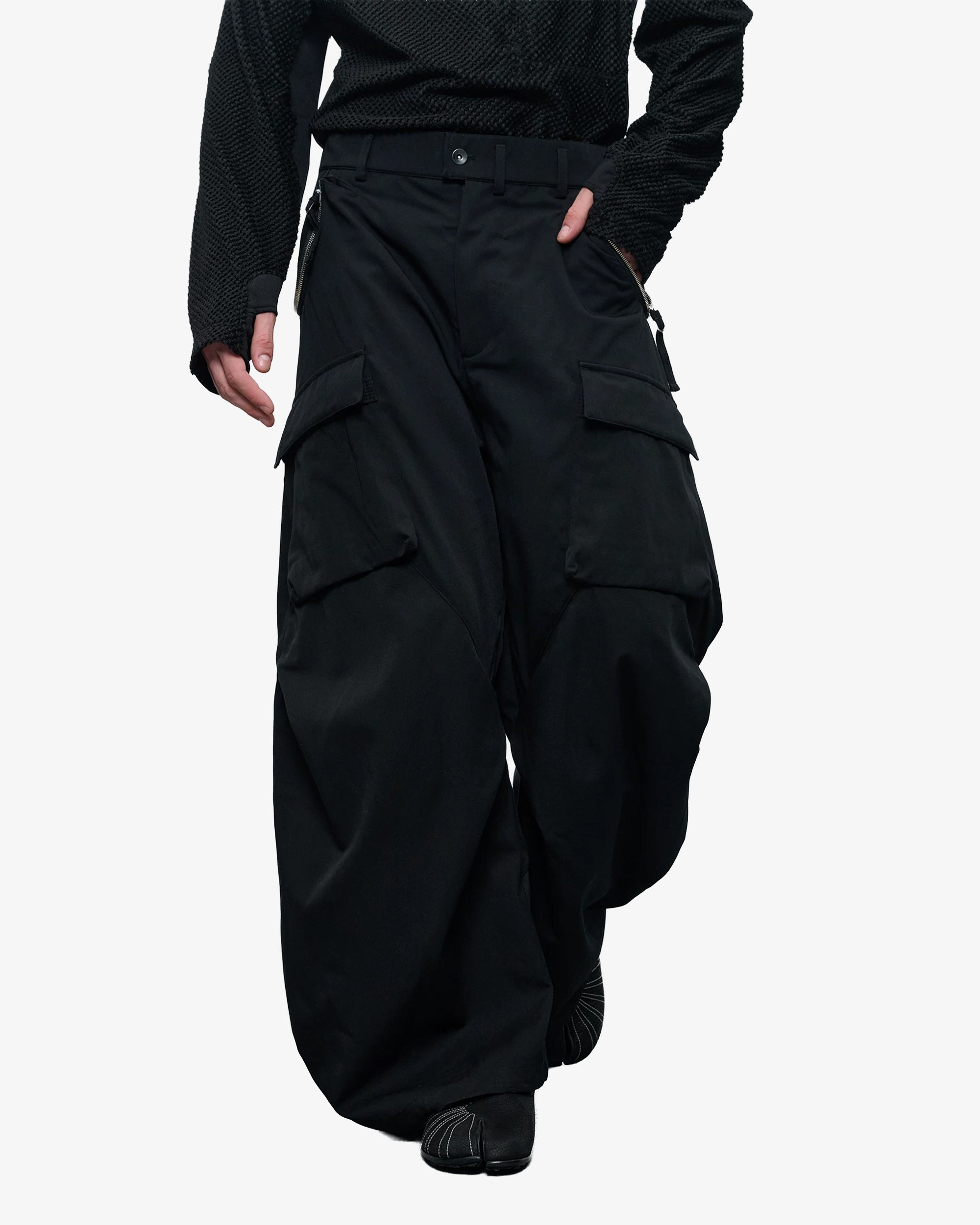 Wool Blend Sculpted DWR Cargo Pants