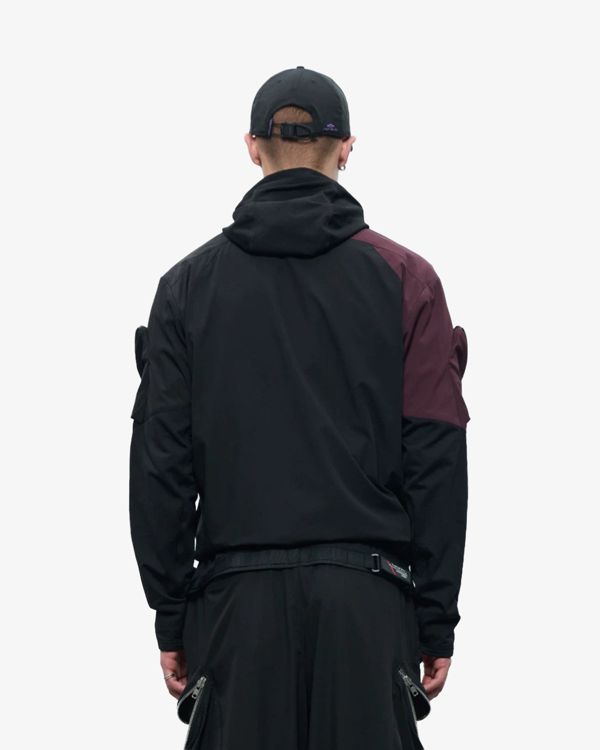 Color-Blocked Technical DWR Hooded Jacket