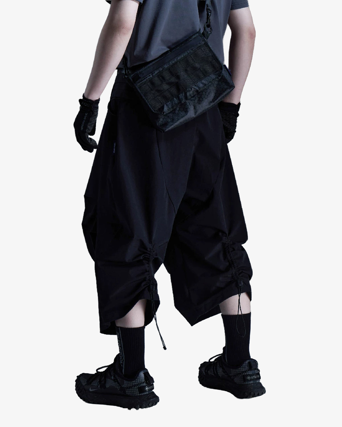 Adjustable Balloon DWR Cropped Cargo Pants