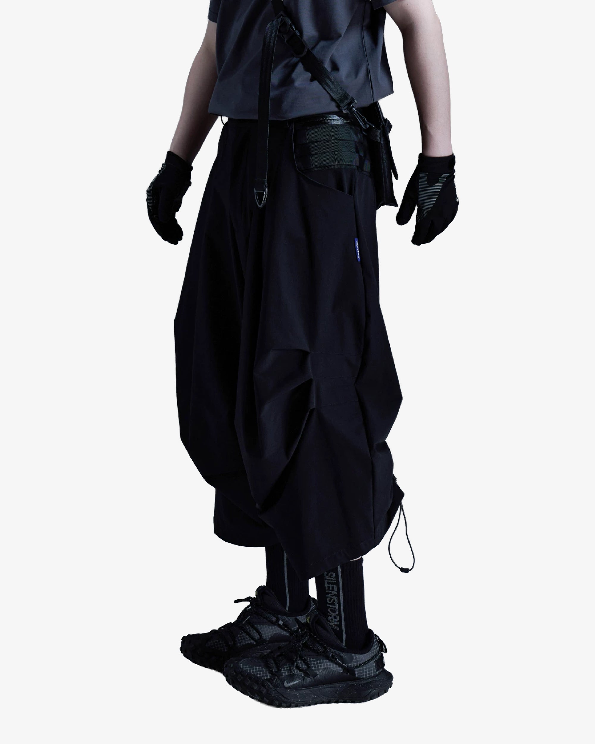 Adjustable Balloon DWR Cropped Cargo Pants