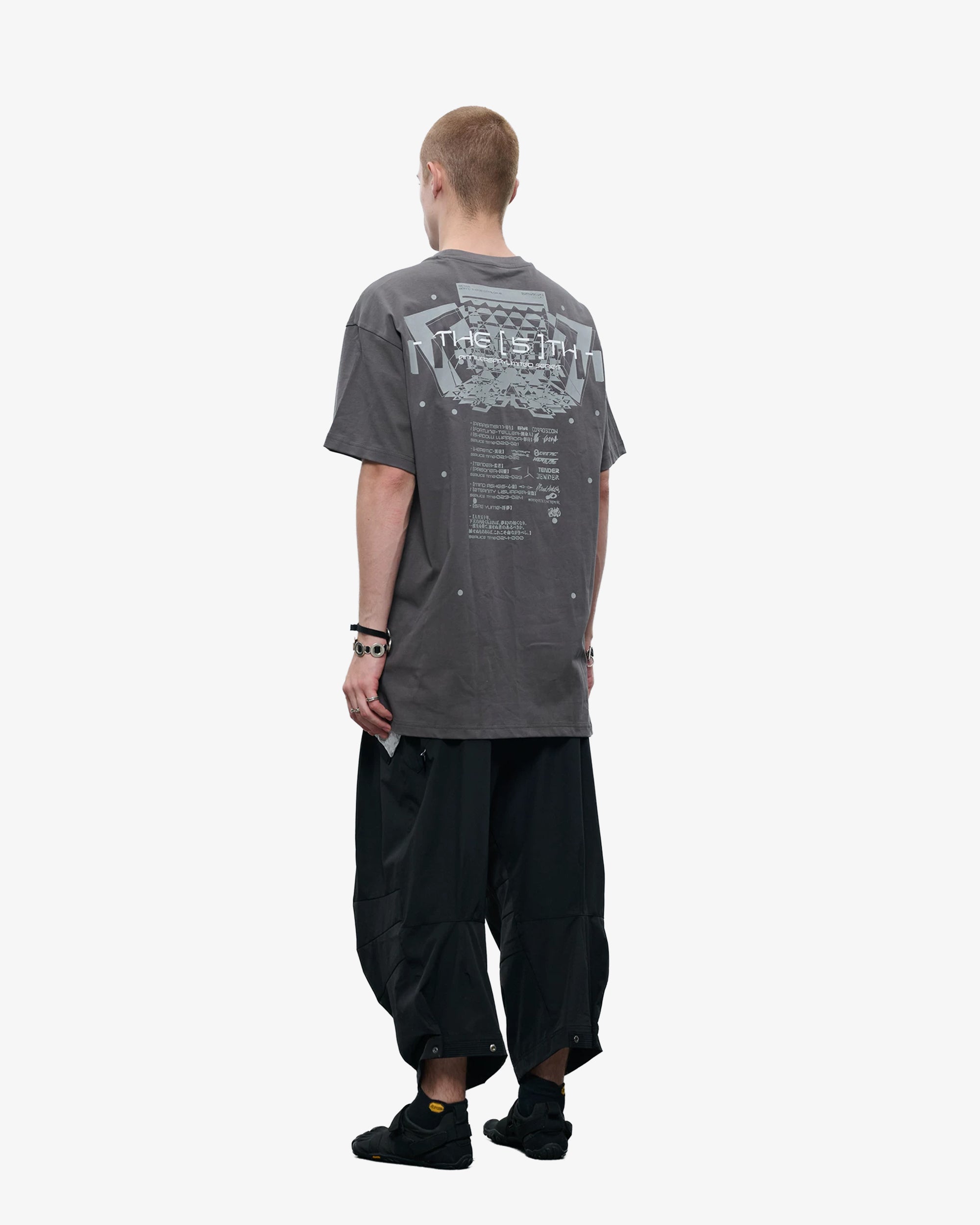 3M Reflective Print Oversized Graphic T-Shirt