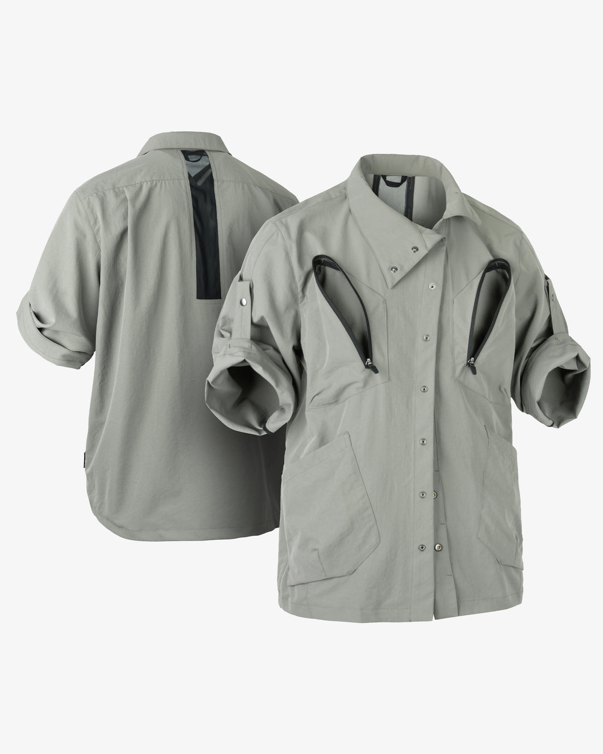 Water-Repellent Utility Half-Sleeve Shirt