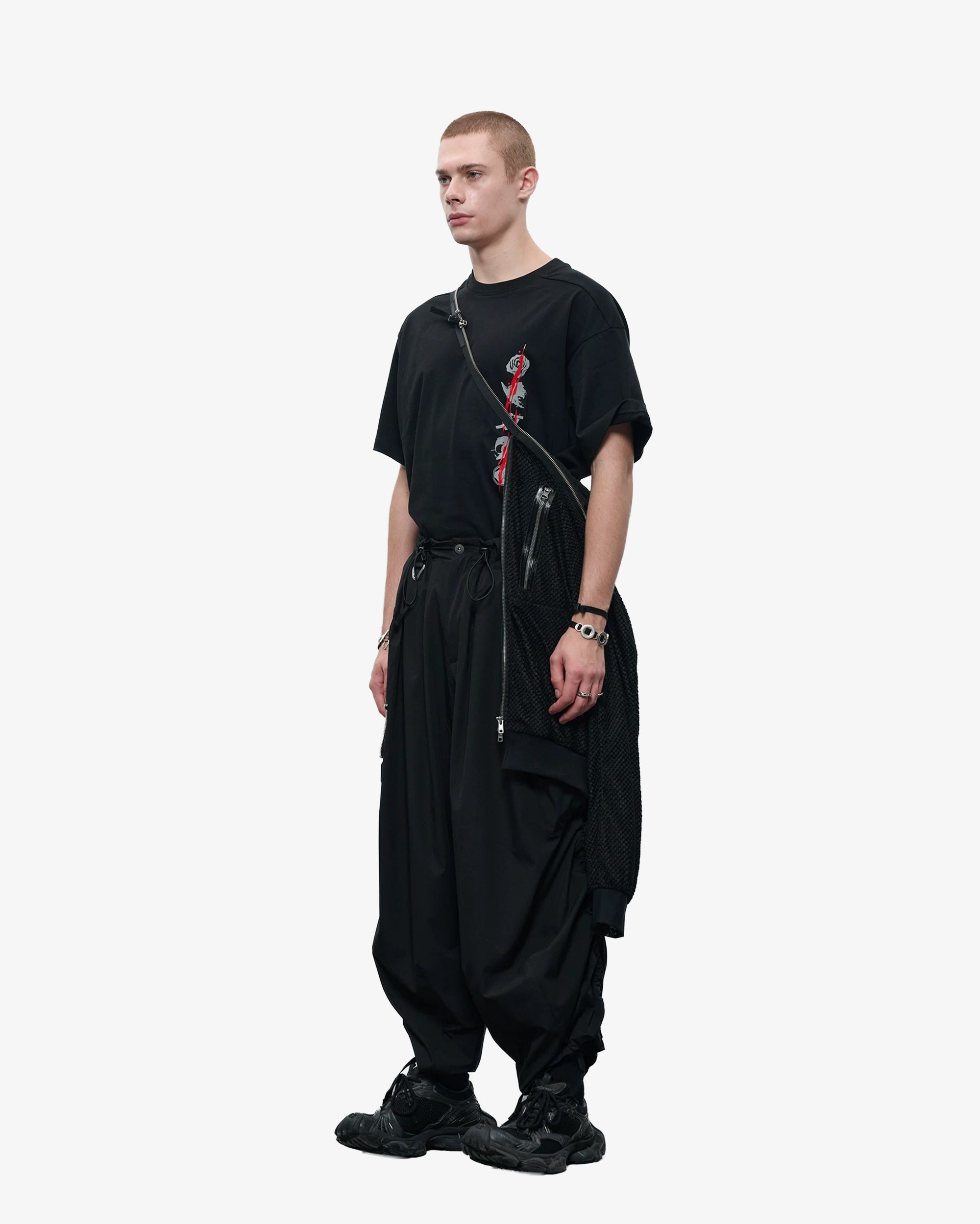 3M Reflective Print Oversized Graphic T-Shirt