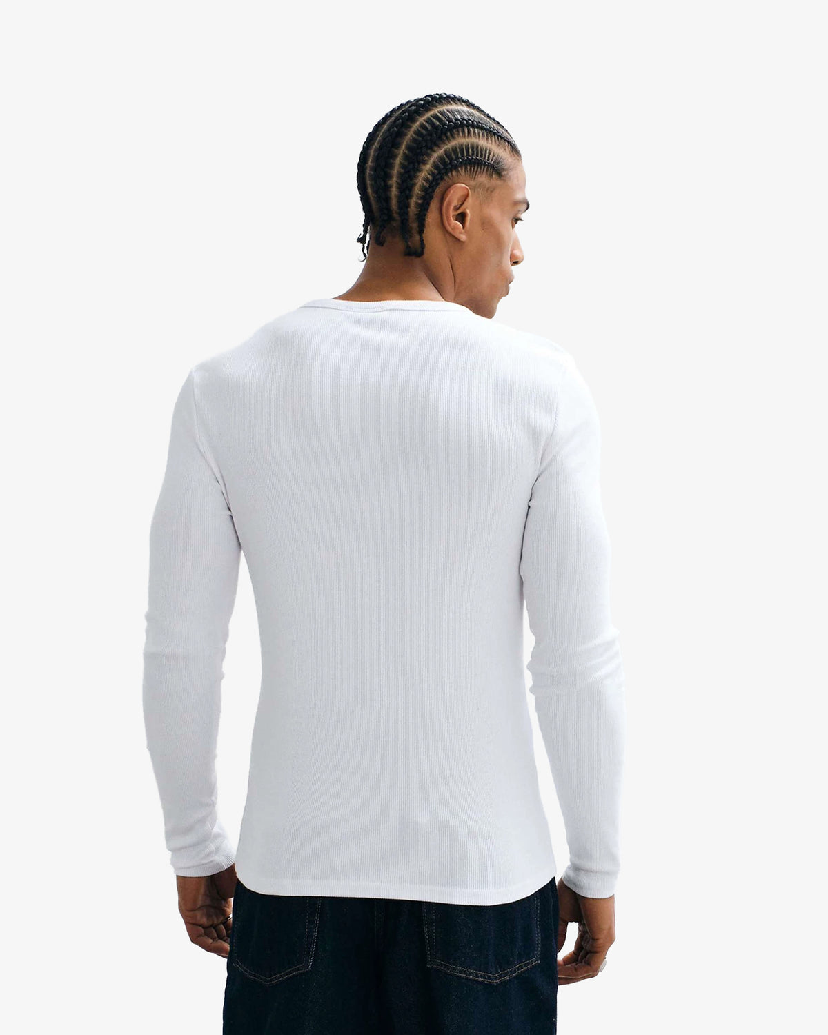 Henley Long Sleeve Fitted Muscle Shirt
