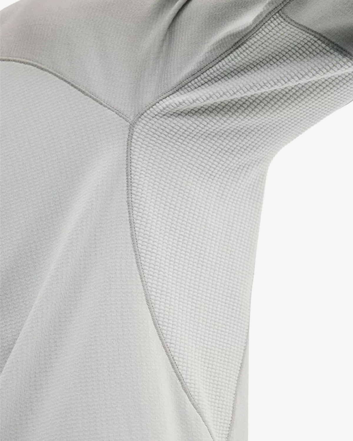 Technical Grid Quarter Zip Pullover