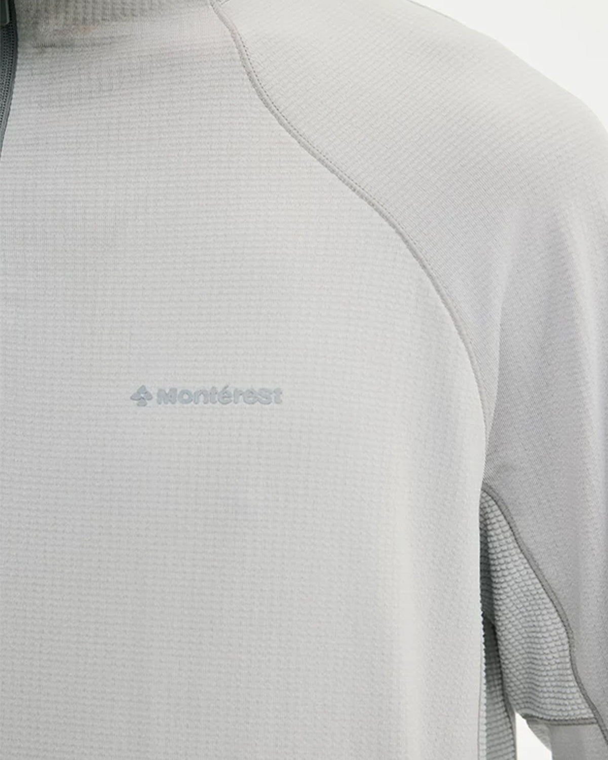 Technical Grid Quarter Zip Pullover
