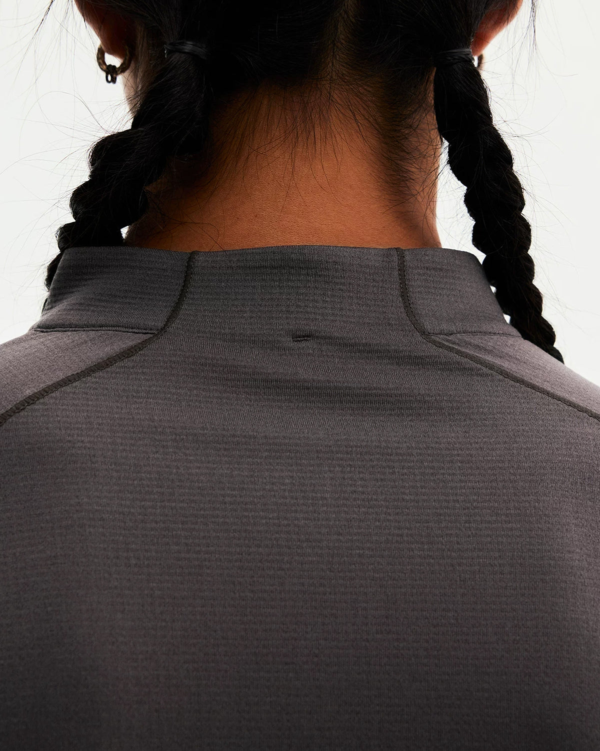Technical Grid Quarter Zip Pullover