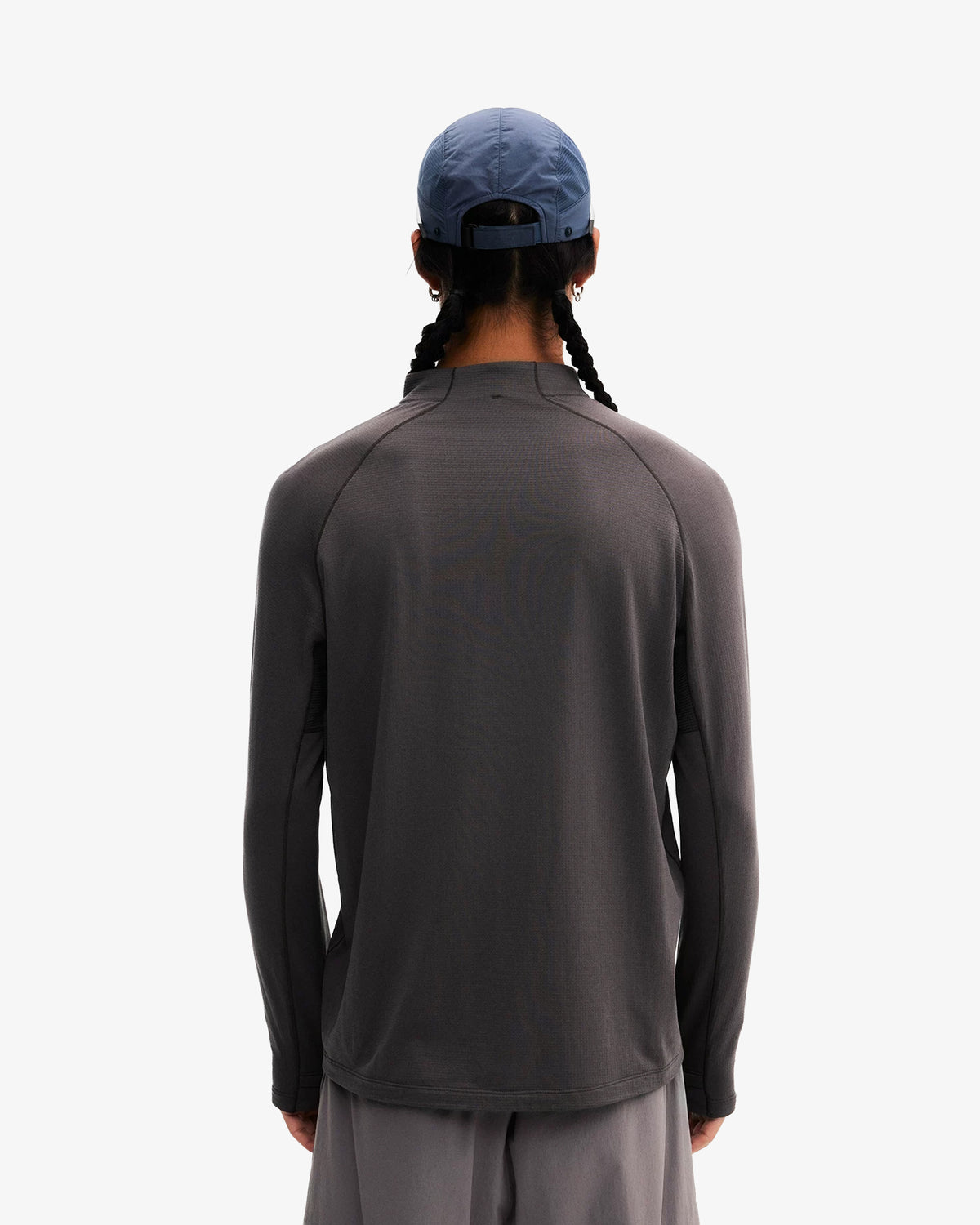 Technical Grid Quarter Zip Pullover