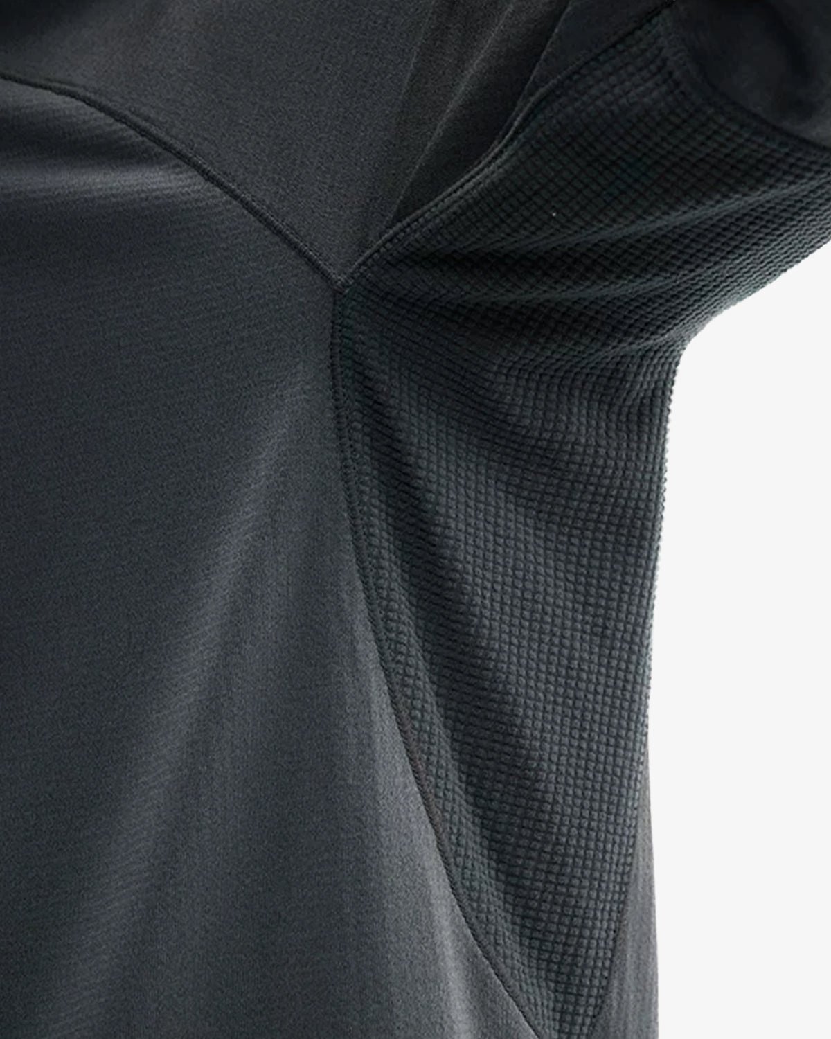 Technical Grid Quarter Zip Pullover